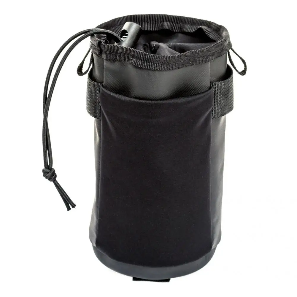

Durable Useful Scratch Resistant Cycling Bottle Bag Black Cycling Bottle Bag Drawstring for Bicycle