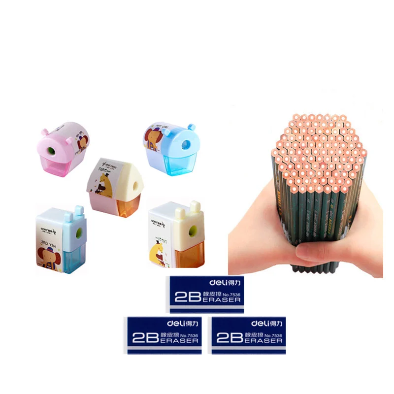 

Pencil sharpener 2B eraser drawing pencil 13P set student office supplies