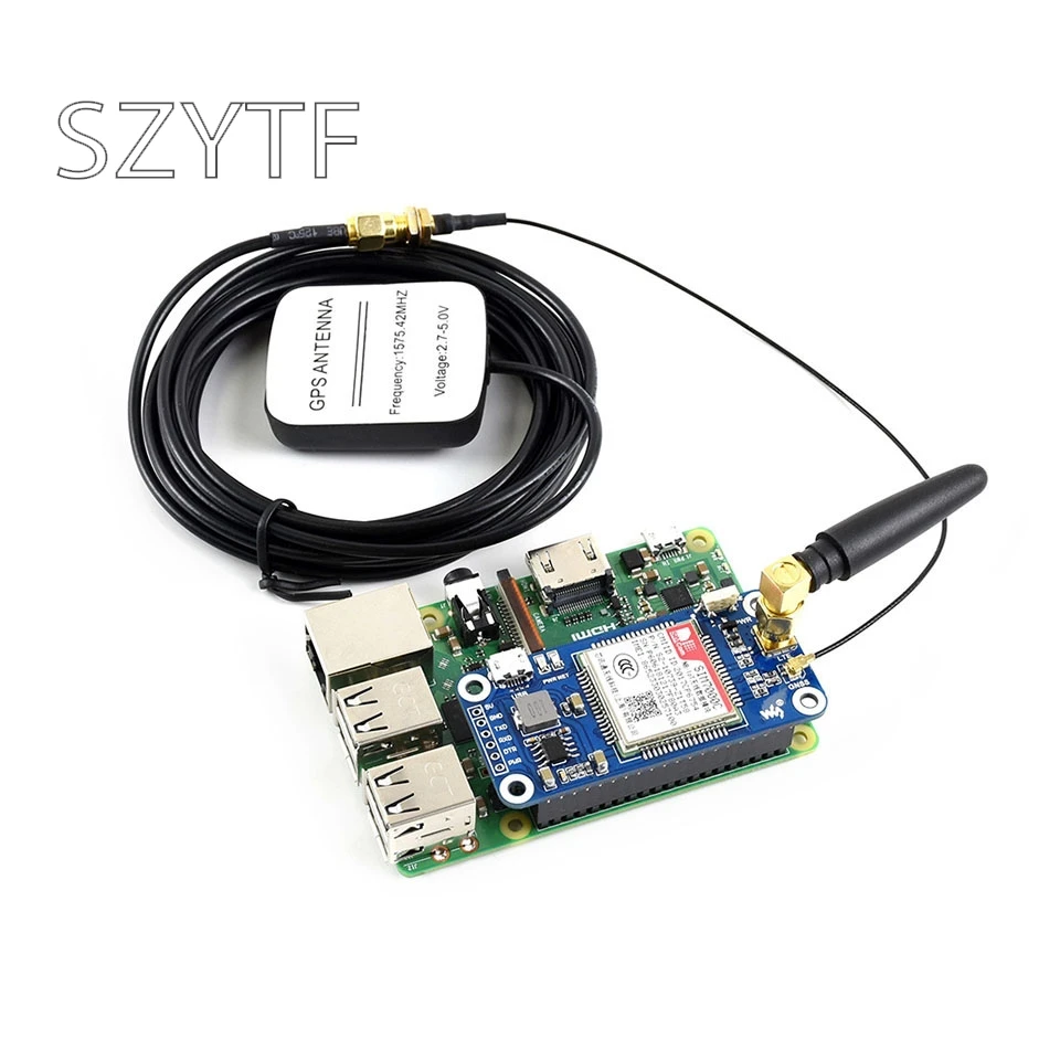 Плата расширения Raspberry Pi 3 B + SIM7000C NB-IoT/eMTC/EDGE/GPRS/GNSS 4G связи | Электронные компоненты и