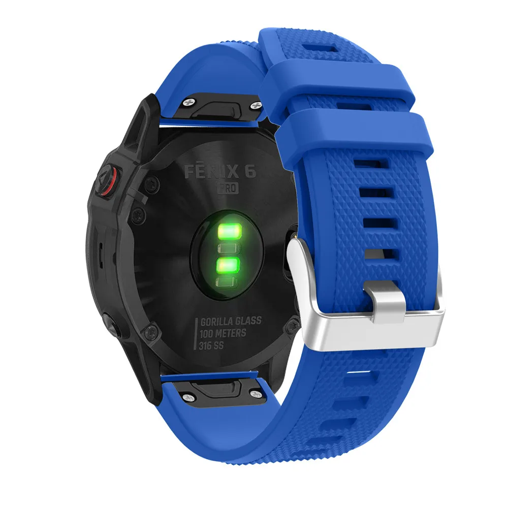 Ремешок силиконовый для наручных часов Garmin Fenix 5X 5 5S Plus 6S 6 6X Pro 3 3HR