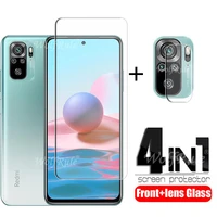 for xiaomi redmi note 10 glass for redmi note 10 tempered glass film hd 9h screen protector for redmi note 9 t 10 pro lens glass