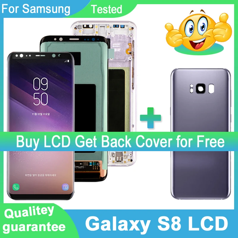 Жк-дисплей Super AMOLED для Samsung Galaxy S8 G950F G950FD сенсорный жк-экран с дигитайзером в сборе