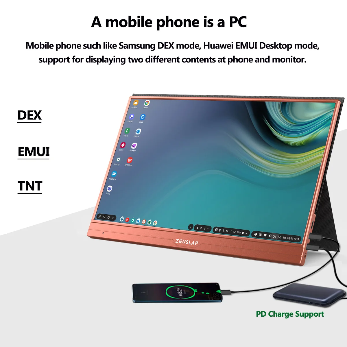 15 6-дюймовый fhd 1080p сенсорный портативный монитор usb c type hdmi-совместимый для