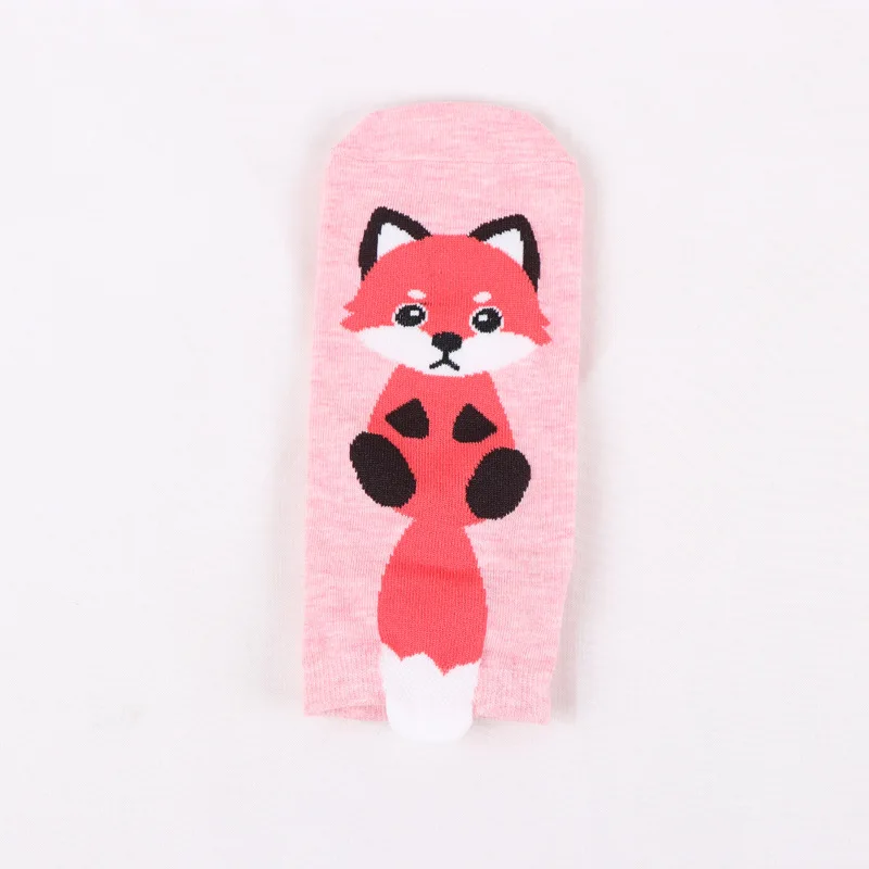 Новинка осени 2019 детские носки с мультяшным животным принтом модные короткие для