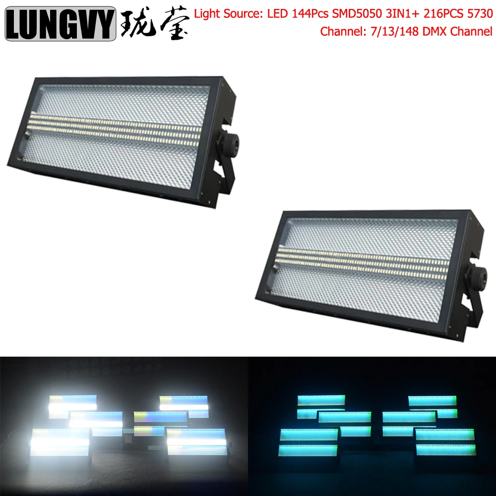 

Free Shipping 2pcs/lot LED Strobe Light Wash Effect For Dj Disco Party Flash Light RGB Color Mixing Blinder Effect