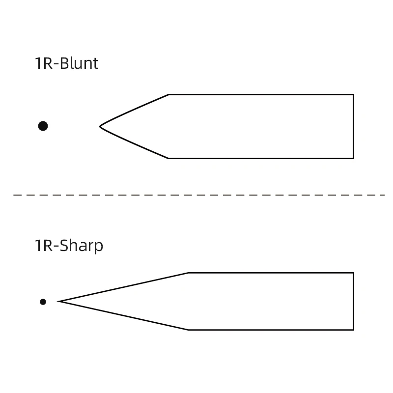 100 шт татуировки иглы для Перманентный макияж бровей и средства ухода за губами
