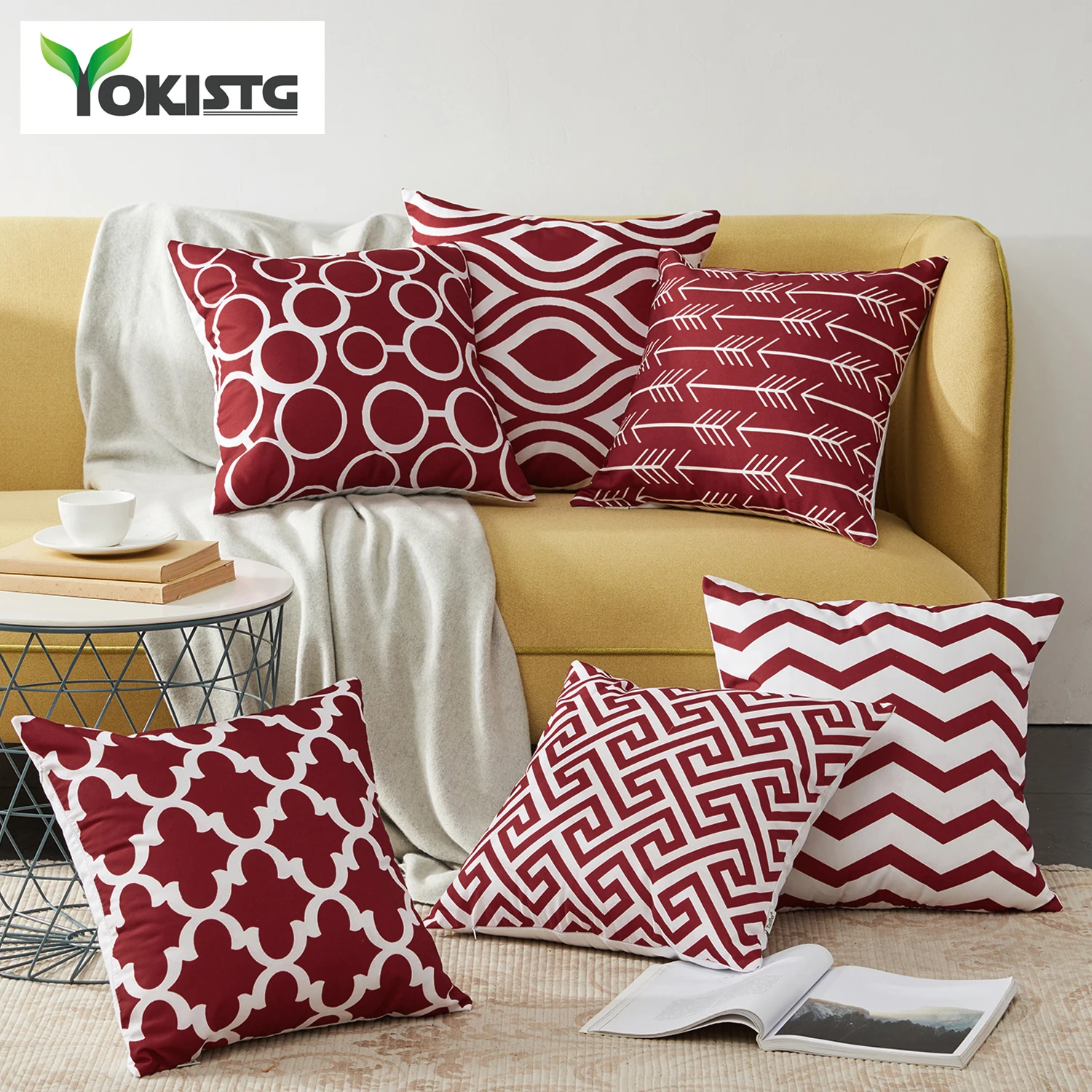 Декоративная подушка YokiSTG геометрической формы для дивана кресла кровати