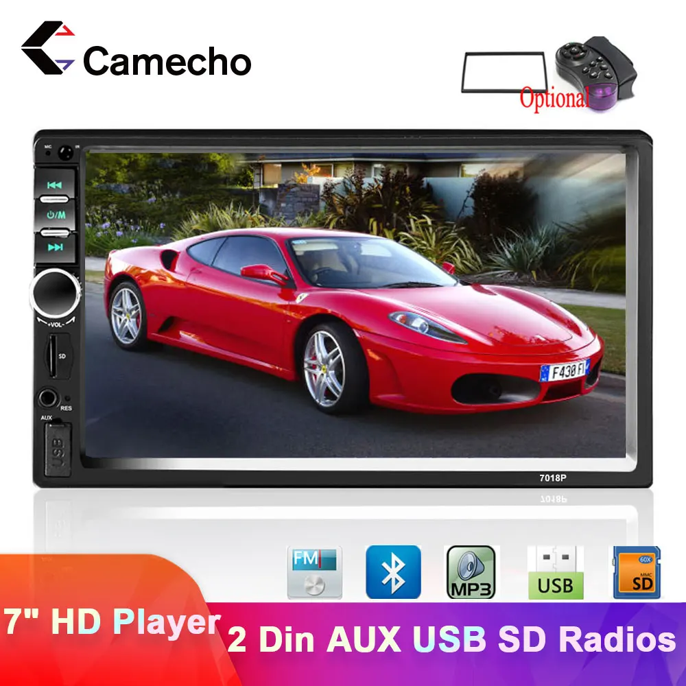 Автомагнитола Camecho универсальный мультимедийный стерео видеоплеер с Bluetooth 7