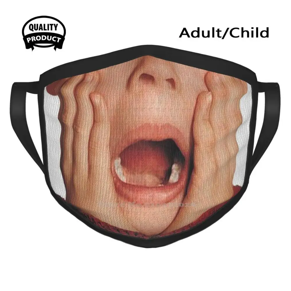 Домашний Кевин маккаллистер открытый рот кричащий ударопрочное лицо