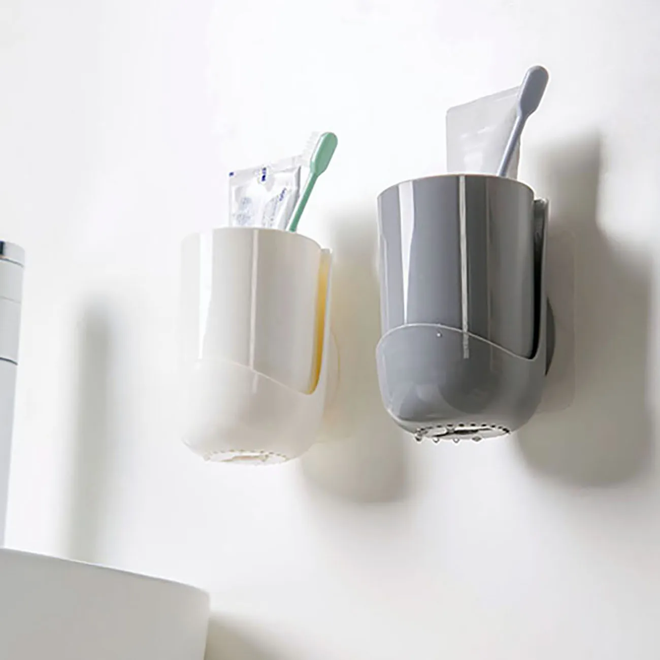 Стеллаж для зубных щеток с чашками настенный стеллаж хранения зубной пасты | Дом