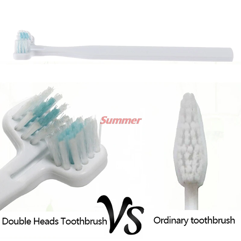 

Fashion Dog Toothbrush Double Heads Teeth Brushing Cleaner Pet Breath Freshener Oral Care for Dog Cats Best Price