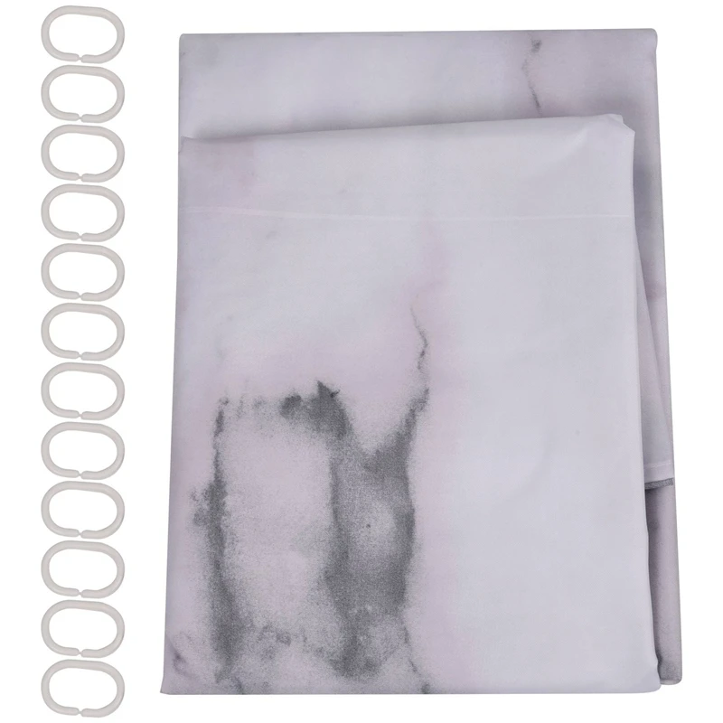 

New 180X180Cm 3D Fashion Marble Printed Shower Curtain Bathroom Fabric Shower Curtain Home Decoration Waterproof