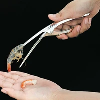 304 stainless steel shrimp peeler kitchen tongs prawn food clip lobster crayfish shell remover seafood tools household utensils