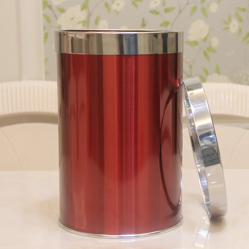 8L/10L/12L/16L нержавеющая сталь непокрытый мусорный бак огнестойкая Взрывозащищенная