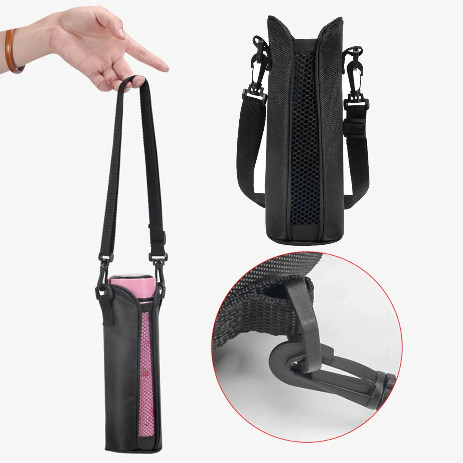 

Insulated Water Bottle Carrier Pouch with Adjustable Travel Tactical Cup Bag