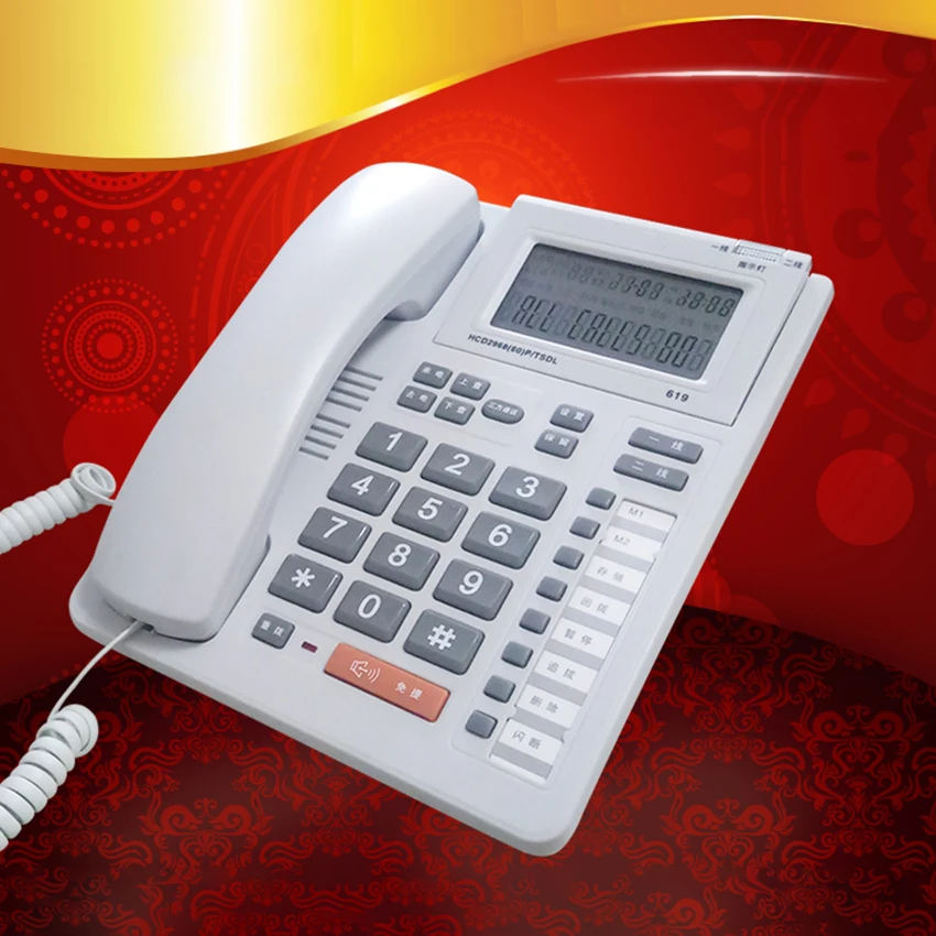 corded telephone home landline phone with speakerphone caller id corded telephone clear sound for homeofficehotel free global shipping