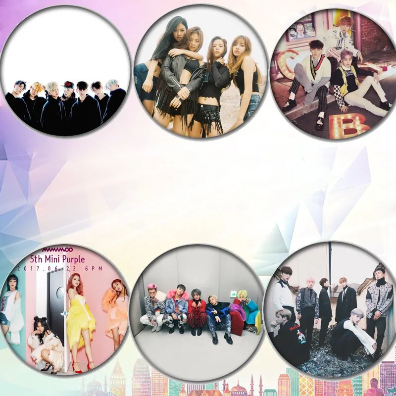 Kpop Seventeen нагрудная булавка Astro Blackpink EXO MAMAMOO Monsta x дважды значок брошь