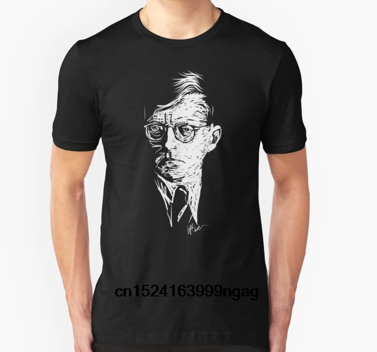 Fashion Cool Men T shirt Women Funny tshirt Shostakovich drawing in white Customized Printed T-Shirt | Мужская одежда