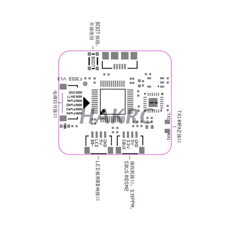 HAKRC мини F4 Flytower/F3 Контроллер полета AIO OSD BEC и 4в1 20A 15A BLheli_S ESC 2-4S 200 мВт VTX для радиоуправляемого дрона DIY 16% OFF