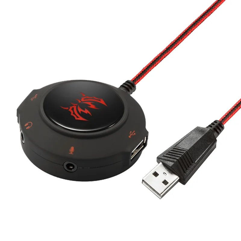 5 Порты внешний usb звуковой интерфейс аудио адаптер USB до 3 мм микрофон Динамик