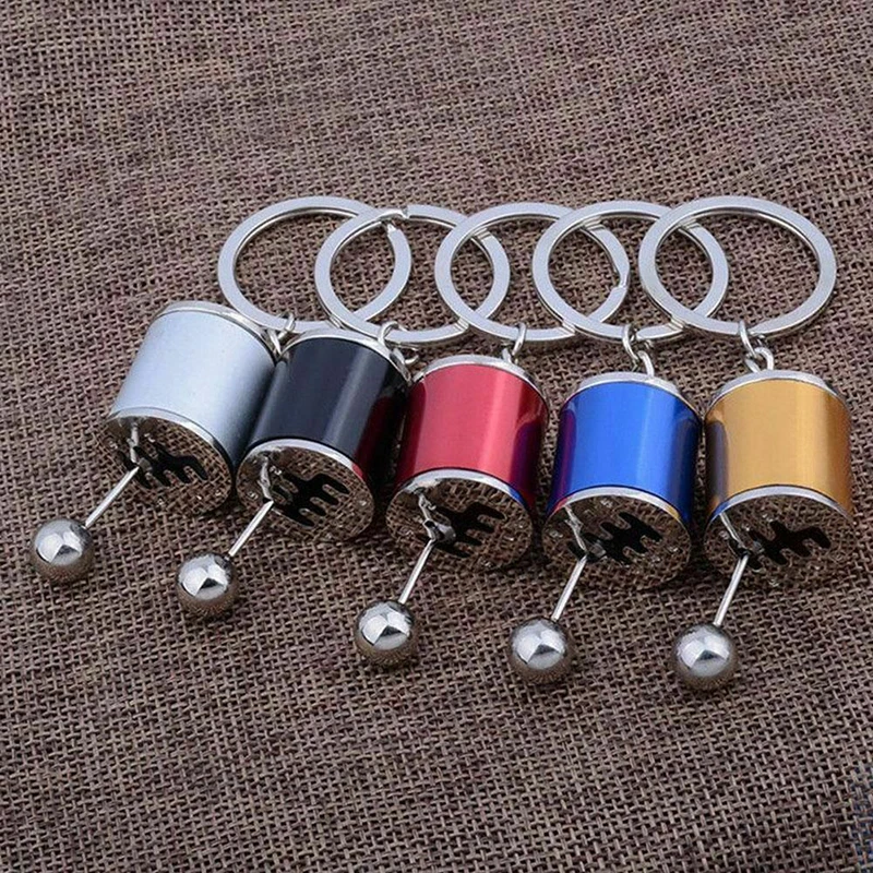 

Car Gear Box Keychain for Men Women Imitation 6 Speed Manual Car-styling keyring Gear Knob Shift Gearbox Stick Gift Souvenir Hot