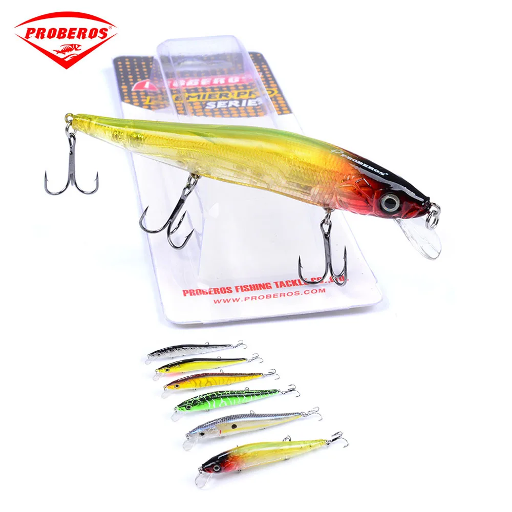 

Рыболовные приманки в форме гольяна 12 см, 14 г, 3 шт. тройных крючка, профессионально разработанные искусственные окуня для рыбалки