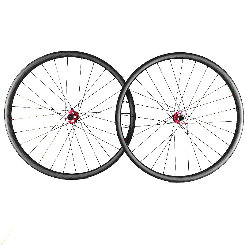 Красный хаб mtb 27.5er 37x24 мм без копыта горный велосипед Углеродные колеса MTB