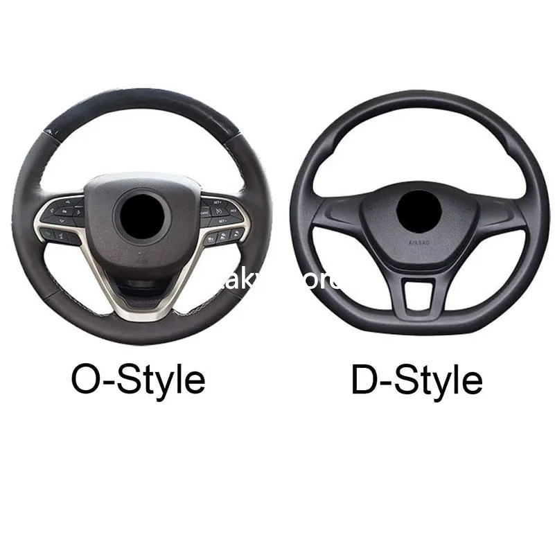

DIY Hand-stitched Original Leather Car Steering Wheel Cover For Infiniti Q50 QX50 2018 2019 2020 Q60 2016-2020 BLACK 15inch 38cm
