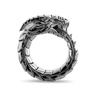 Мужское кольцо из нержавеющей стали в форме дракона, модное кольцо в стиле панк, властный дракон, змея, подарочное Ювелирное Украшение