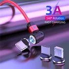 Магнитный кабель Micro USB lovebay 3A для iPhone 12 Xiaomi mi 11, провод для быстрой зарядки и передачи данных, зарядное устройство USB Type C, телефонный кабель