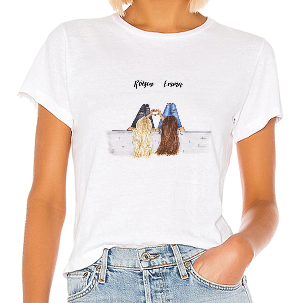 

Girl Power T-Shirt Friends Tshirt Femme Fashion Ropa Aesthetic 2021 White Short Sleeve Well Being Ireland Urban Streetwear Trend