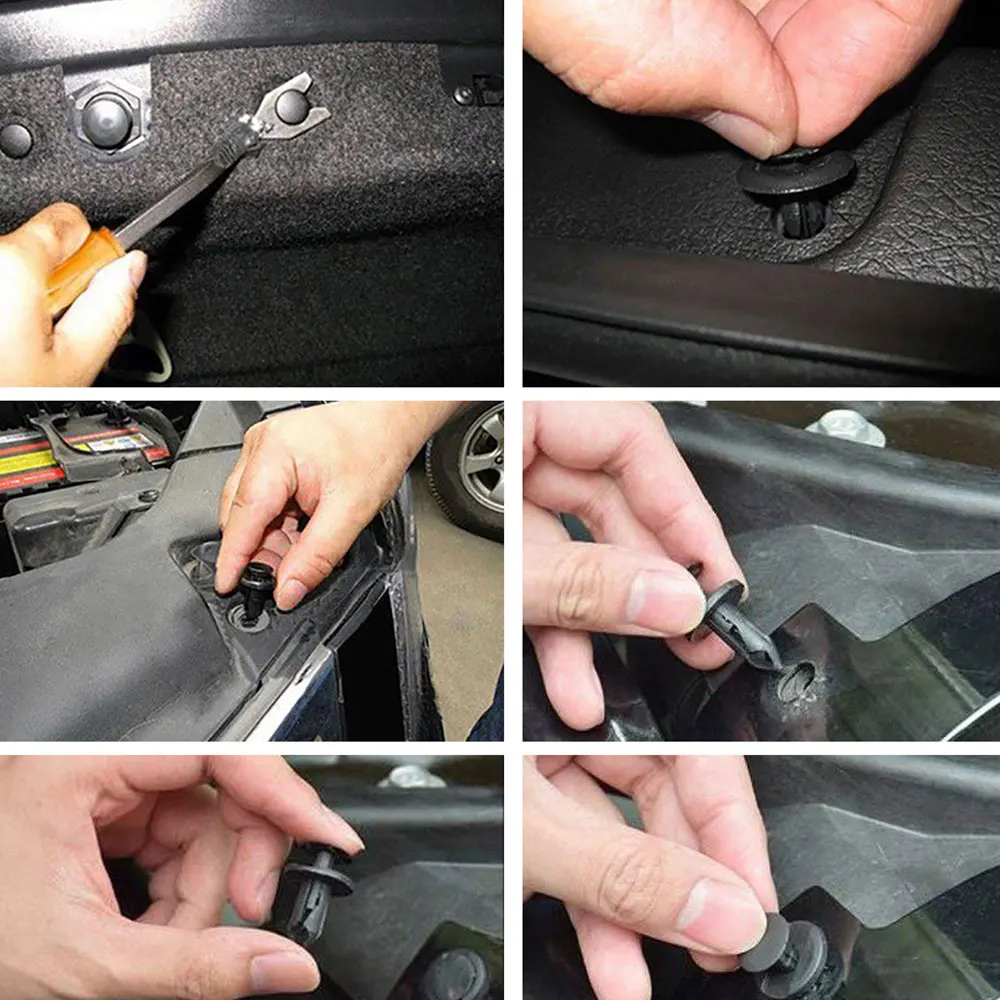 

706pcs Auto Fastener Clip Mixed Car Body Push Retainer Pin Rivet Bumper Door Trim Panel Retainer Fastener Kit