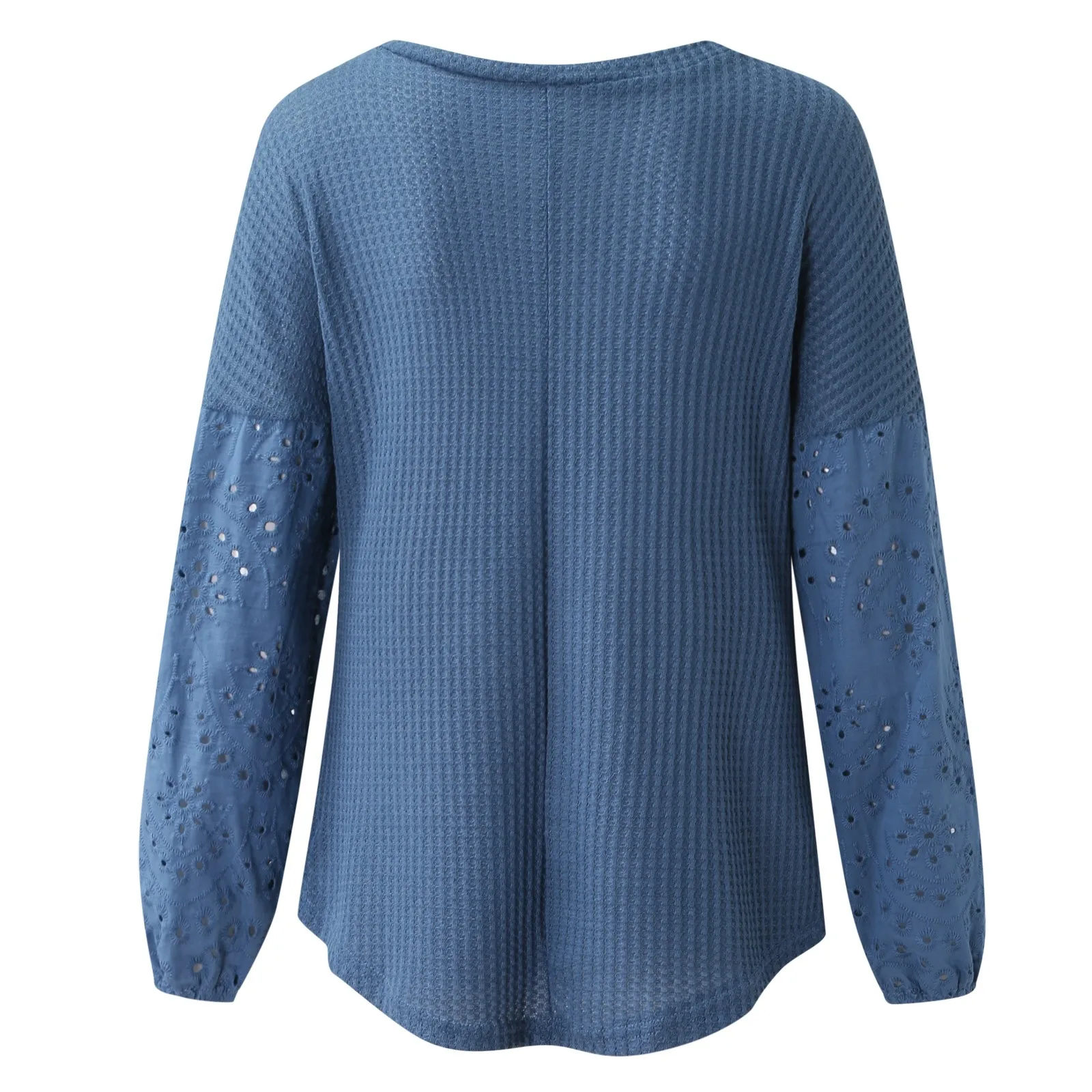 Модная вязаная кружевная блузка рубашка однотонные топы с открытыми плечами