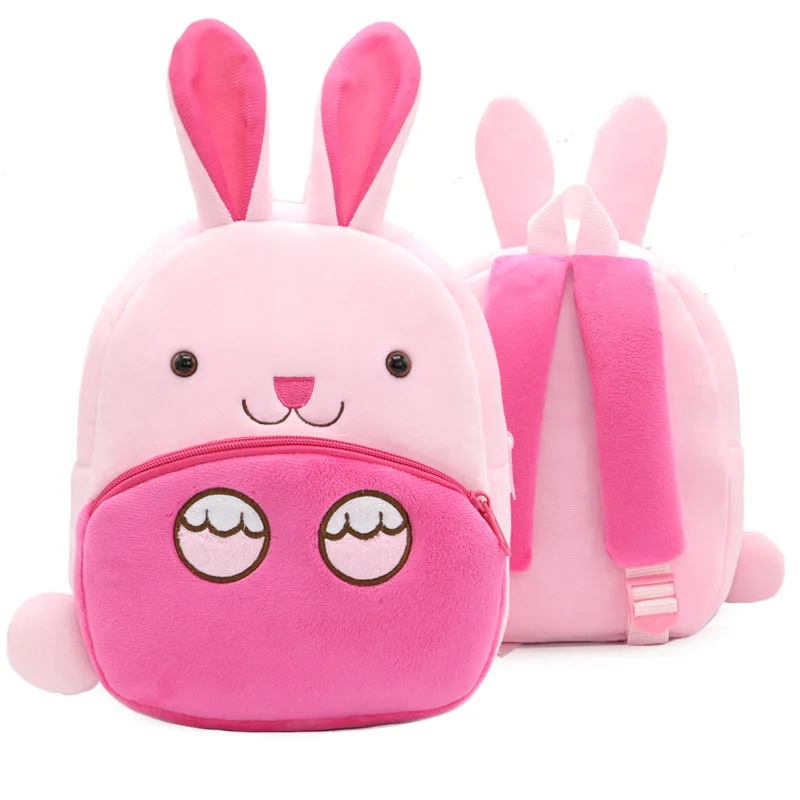 Детский Школьный рюкзак с 3D Кроликом, Детские милые дизайнерские игрушки с животными, портфель для книг для маленьких девочек и мальчиков, ш...