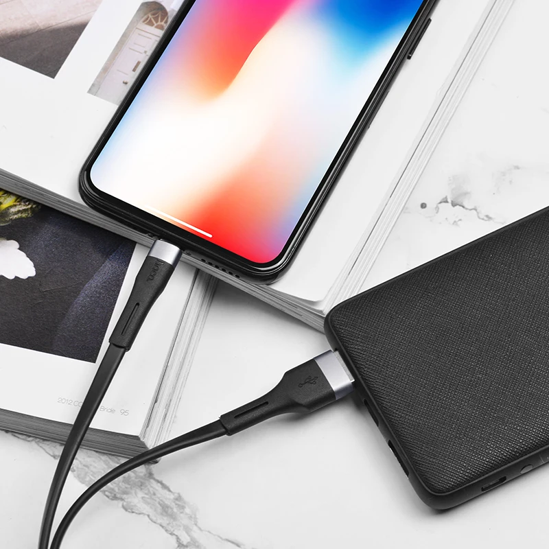 HOCO X34 USB кабель для iPhone 11 X Xs Max 2.4A Быстрая зарядка USB кабель для передачи данных для iPhone 8 7 6Plus USB шнур для зарядки