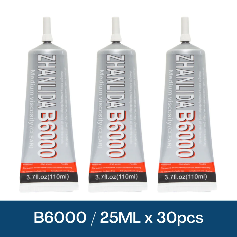 Quadro de Vidro Forte à Prova Zhanlida Claro Celular Cola Dwaterproof Água Líquido Boa Qualidade Super Adesivo 15 Pçs 110ml B6000