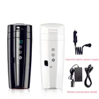 Умная кофейная чашка в режиме реального времени 12 В, 24 В, 70 Вт с функцией подогрева в автомобиле, водонепроницаемая кружка из нержавеющей стали с изоляцией для автомобиля, дорожная кружка