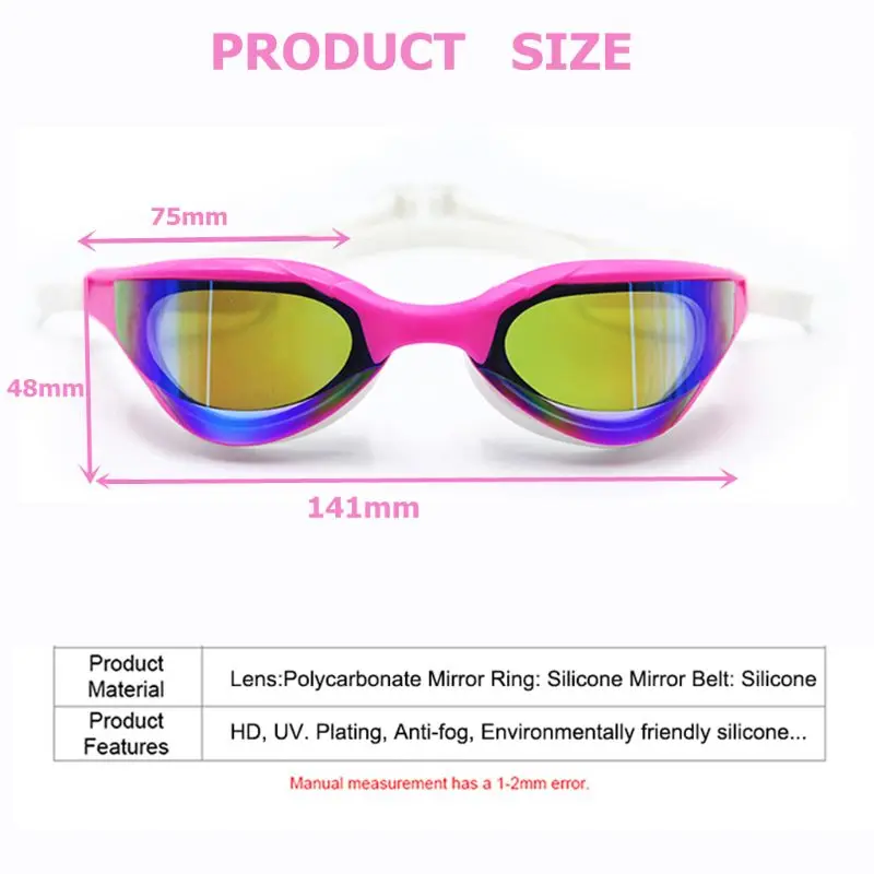 

Professional Racing Swimming Glasses Plating Competition Anti-fog Swim Glasses