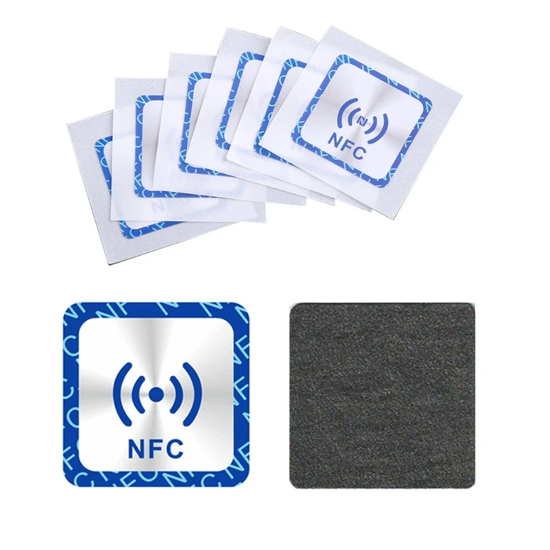 6PCS Universal NFC Ntag213 Tags Anti Metal Sticker NTAG 213 Metallic Badges Token Label for Mobile Phones | Безопасность и защита