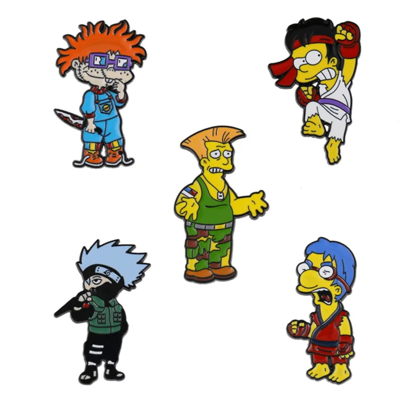 

Anime naughty brooch cute student personality oil drop pin alloy brooch custom backpack decoration badge