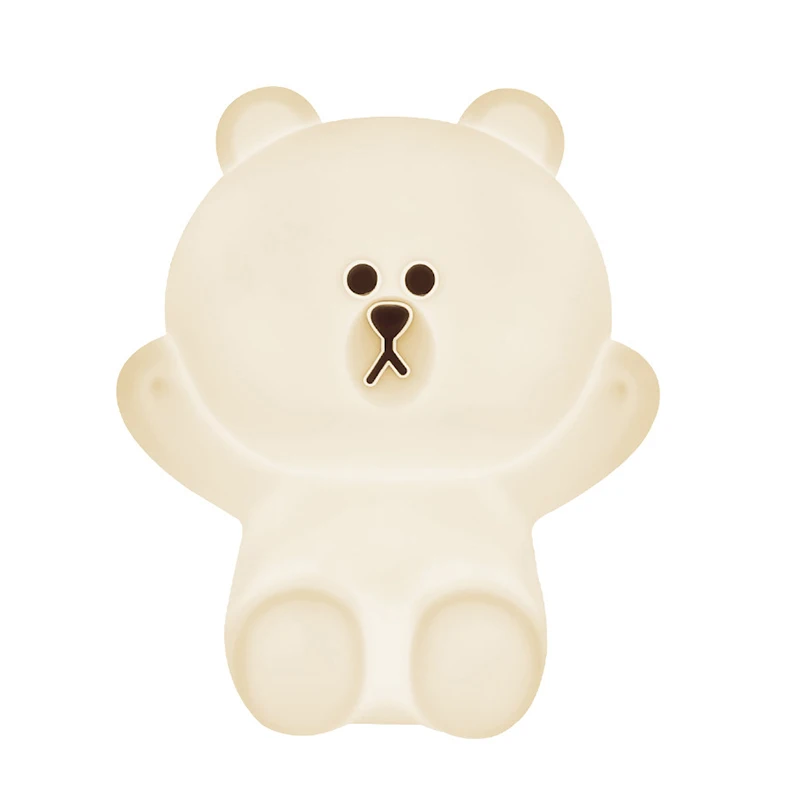 

Silicone Bear Lamp Nordic Bed Head Table Lamp USB Charging Small Night Lamp Cartoon Creative Gifts Night Light Christmas Lights