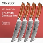 Набор ножей XINZUO VG10 для стейка, кухонные резцы из дамасской стали с венками, острые лезвия для фруктов, слайсер с рукояткой из палисандра, 1 шт.4 шт.