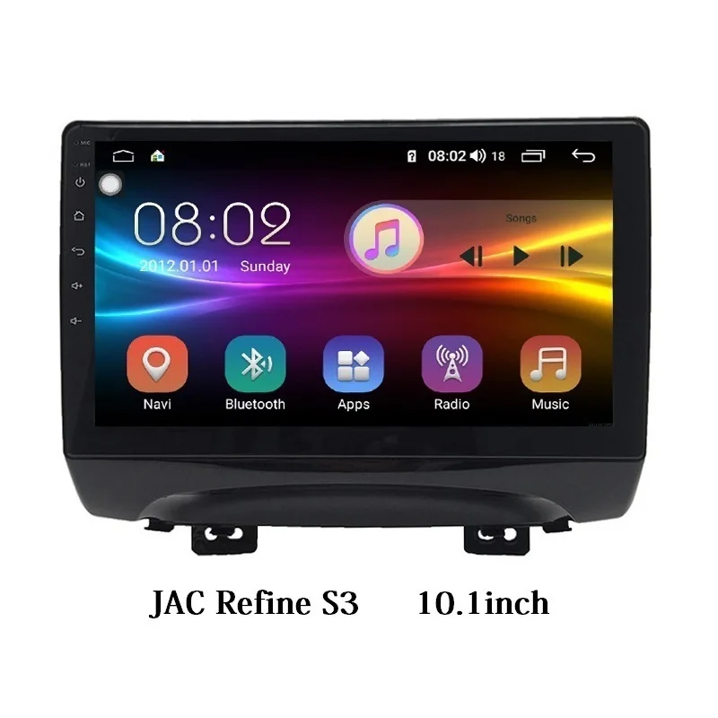Автомагнитола Android 8,1 8-core 4/64G для JAC уточнить S3 с BT GPS DSP поддержка руль Управление WI-FI и 4G интернет