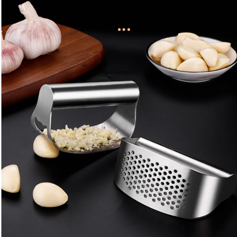 Пресс для чеснока ручной из нержавеющей стали 2021 дюйма |
