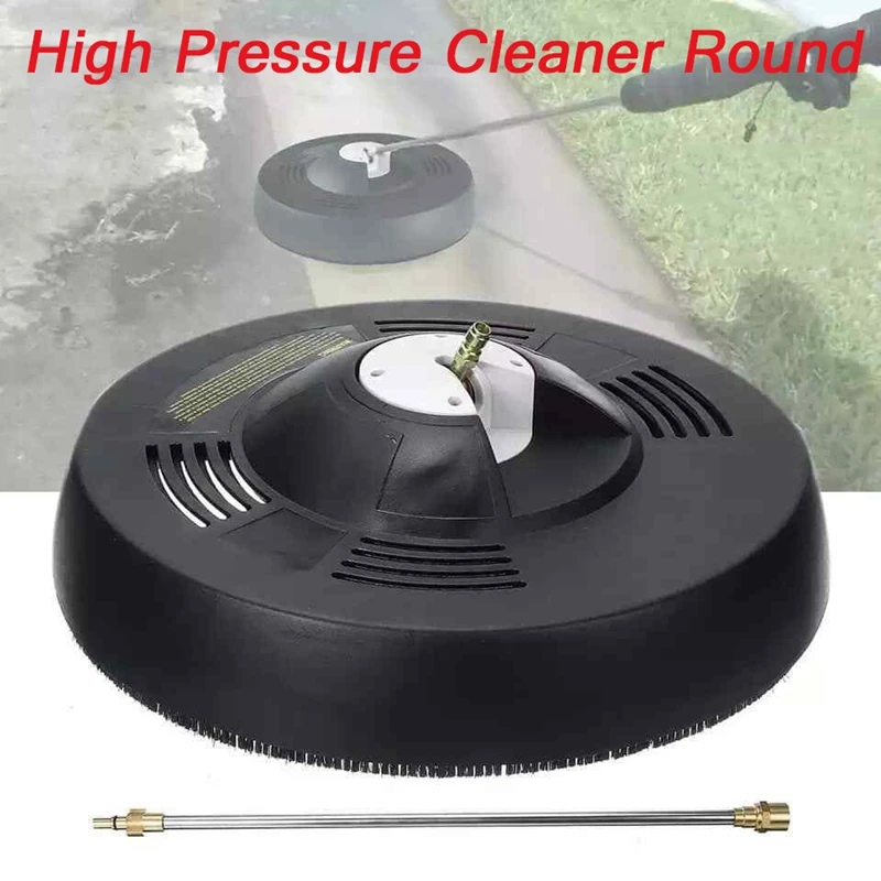 

High Pressure Cleaner Round Flat Rotary Surface Cleaner Car Garden Pressure Washer 1/4 Inch Quick Adapter Connector Rod