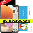 100% Оригинальный AMOLED дисплей для Samsung Galaxy A32 4G A325 A325F SM-A325MDS ЖК сенсорный экран дигитайзер в сборе