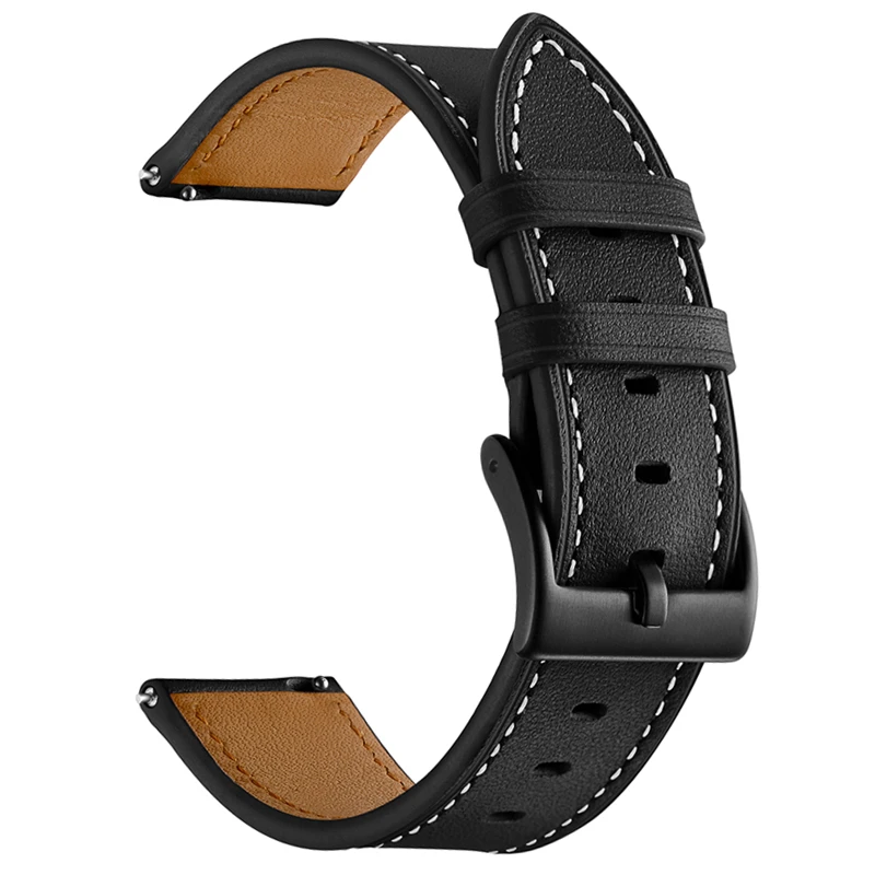Для samsung Galaxy Watch active 2 44 мм 40 мм Набор браслетов из нержавеющей стали и кожи ремешок для Galaxy Watch 42 мм Шестерня s2 - Цвет ремешка: black2