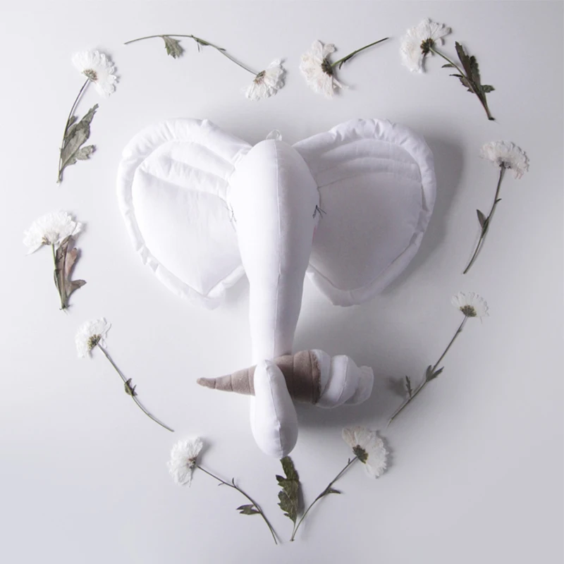 Ручная работа украшение для детской комнаты с головой животного декор маленьких