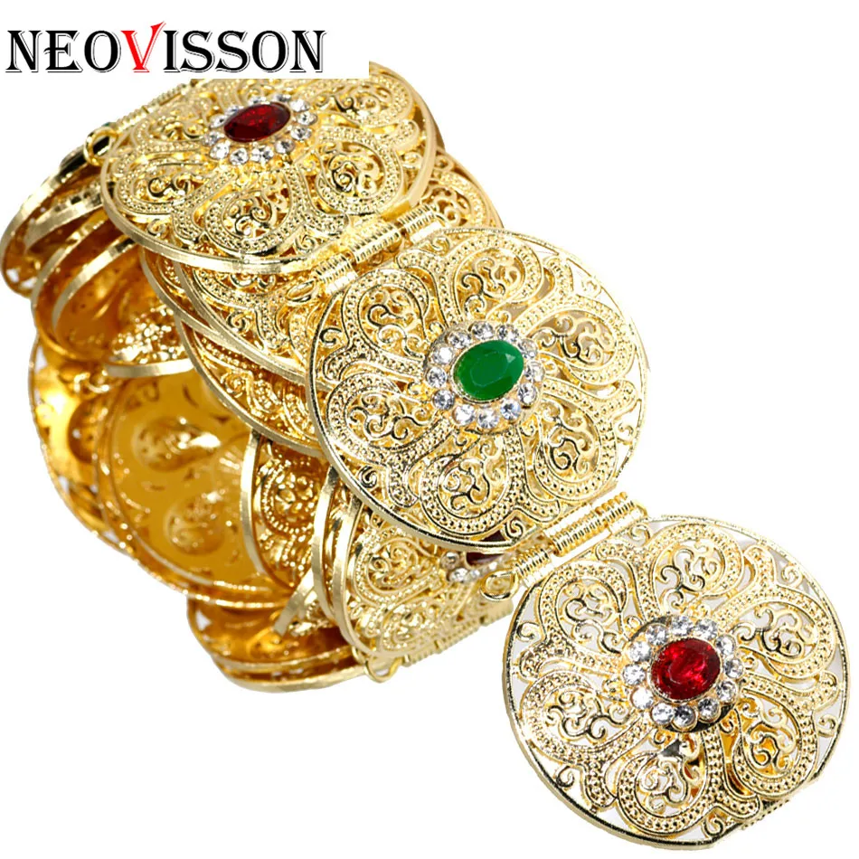 Ремень NEOVISSON металлический женский Круглый пояс в этническом стиле свадебное