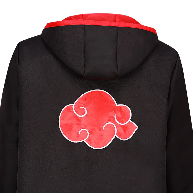 Аниме халат Плащ накидка косплей костюм одежда с капюшоном красное облако